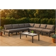 Meridian Furniture Nizuc Grey Outdoor Patio Modular Sectional
