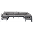 Meridian Furniture Nizuc Grey Outdoor Patio Modular Sectional