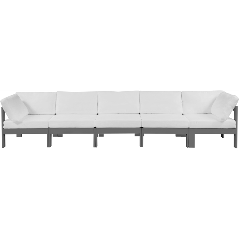 Meridian Furniture Nizuc White Outdoor Patio Modular Sofa