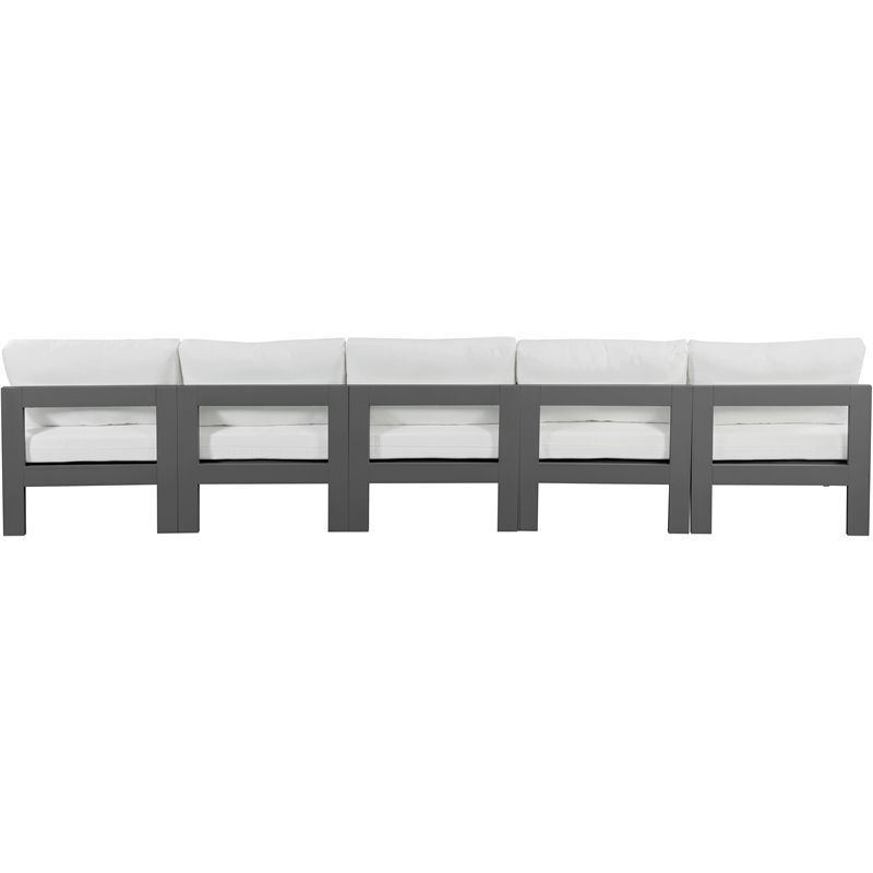 Meridian Furniture Nizuc White Outdoor Patio Modular Sofa