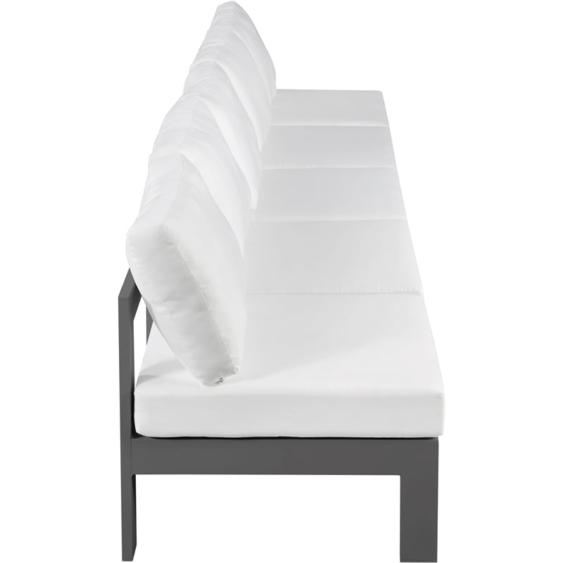 Meridian Furniture Nizuc White Outdoor Patio Modular Sofa