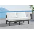 Meridian Furniture Nizuc White Outdoor Patio Modular Sofa