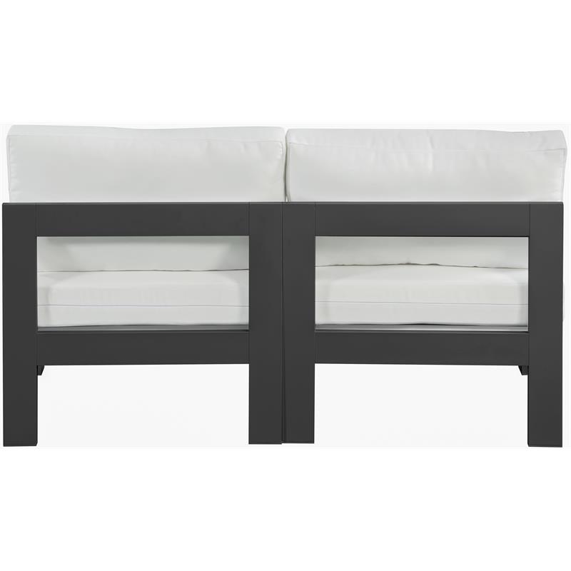 Meridian Furniture Nizuc White Outdoor Patio Modular Sofa