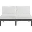 Meridian Furniture Nizuc White Outdoor Patio Modular Sofa