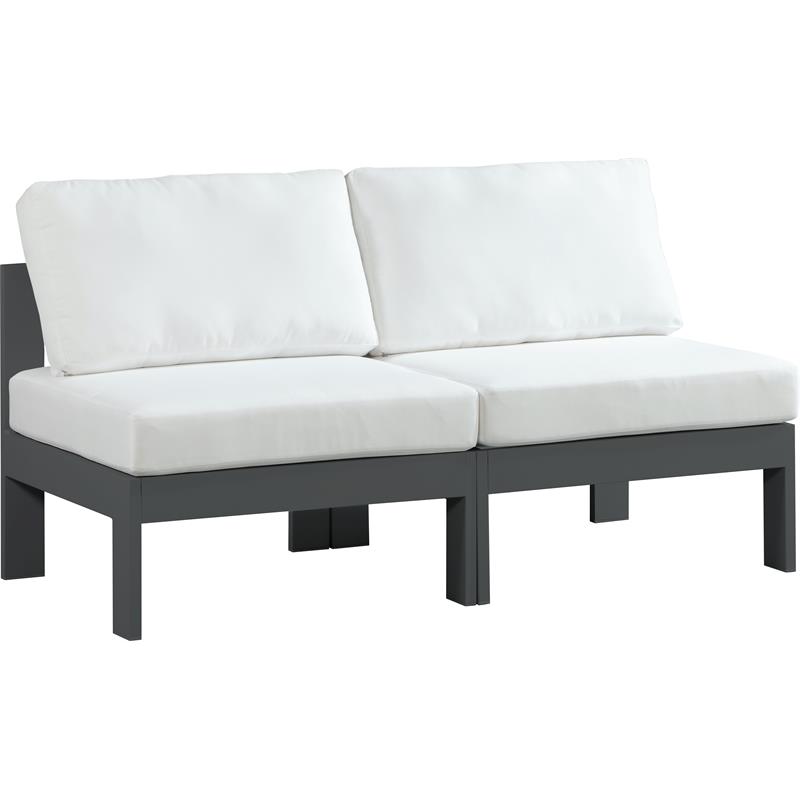Meridian Furniture Nizuc White Outdoor Patio Modular Sofa