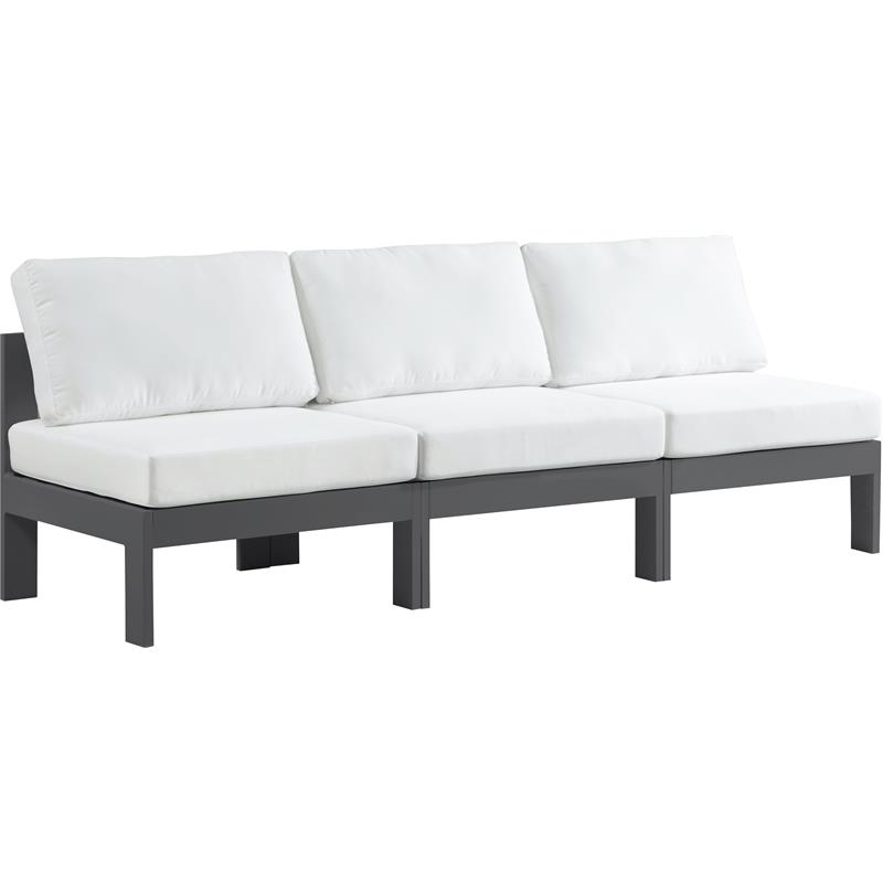 Meridian Furniture Nizuc White Outdoor Patio Modular Sofa