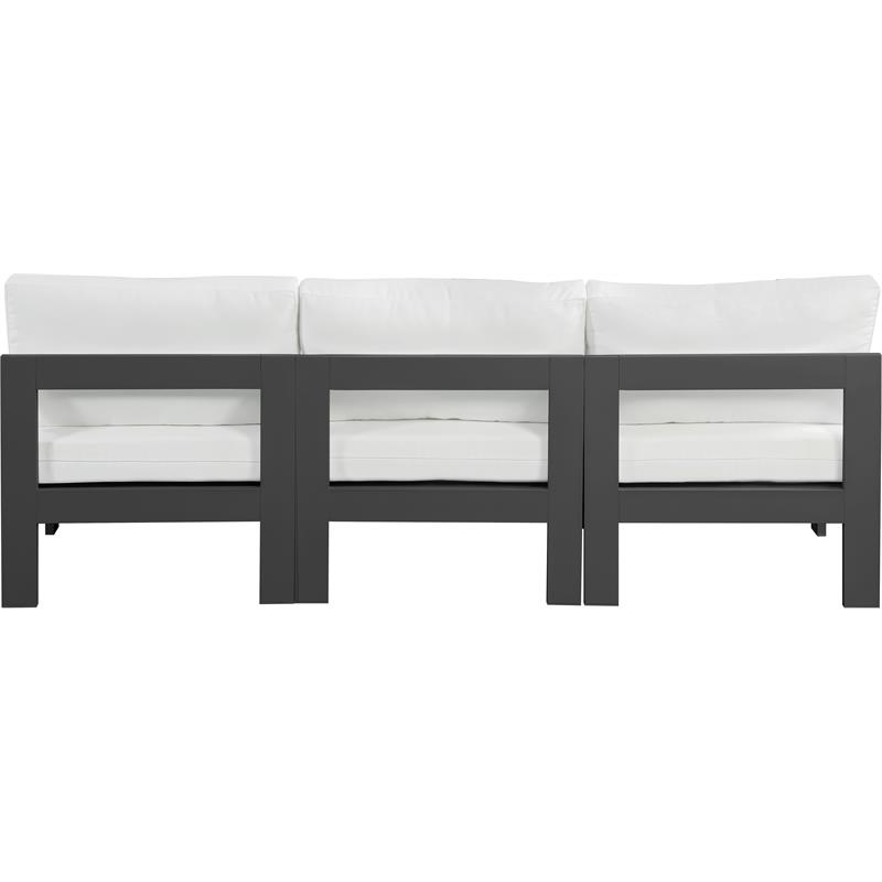 Meridian Furniture Nizuc White Outdoor Patio Modular Sofa