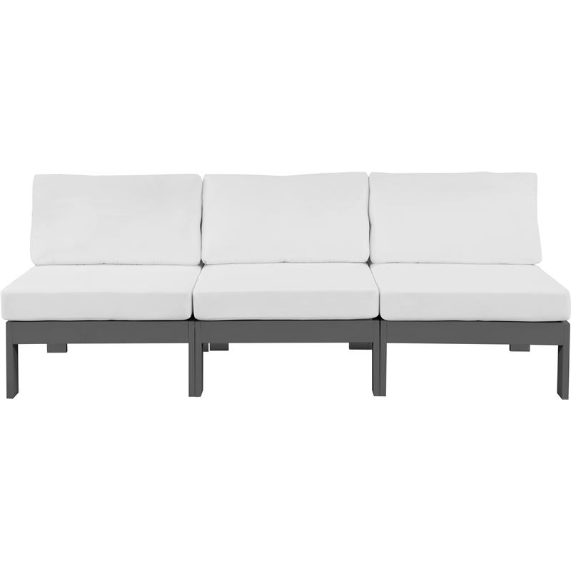 Meridian Furniture Nizuc White Outdoor Patio Modular Sofa