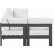 Meridian Furniture Nizuc White Outdoor Patio Modular Sectional