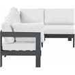 Meridian Furniture Nizuc White Outdoor Patio Modular Sectional