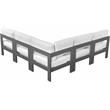 Meridian Furniture Nizuc White Outdoor Patio Modular Sectional