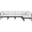 Meridian Furniture Nizuc White Outdoor Patio Modular Sectional