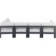 Meridian Furniture Nizuc White Outdoor Patio Modular Sectional