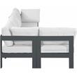 Meridian Furniture Nizuc White Outdoor Patio Modular Sectional