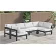 Meridian Furniture Nizuc White Outdoor Patio Modular Sectional