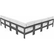 Meridian Furniture Nizuc White Outdoor Patio Modular Sectional