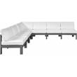 Meridian Furniture Nizuc White Outdoor Patio Modular Sectional
