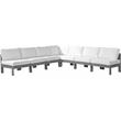 Meridian Furniture Nizuc White Outdoor Patio Modular Sectional