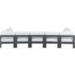 Meridian Furniture Nizuc White Outdoor Patio Modular Sectional