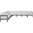 Meridian Furniture Nizuc White Outdoor Patio Modular Sectional