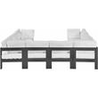 Meridian Furniture Nizuc White Outdoor Patio Modular Sectional