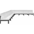 Meridian Furniture Nizuc White Outdoor Patio Modular Sectional