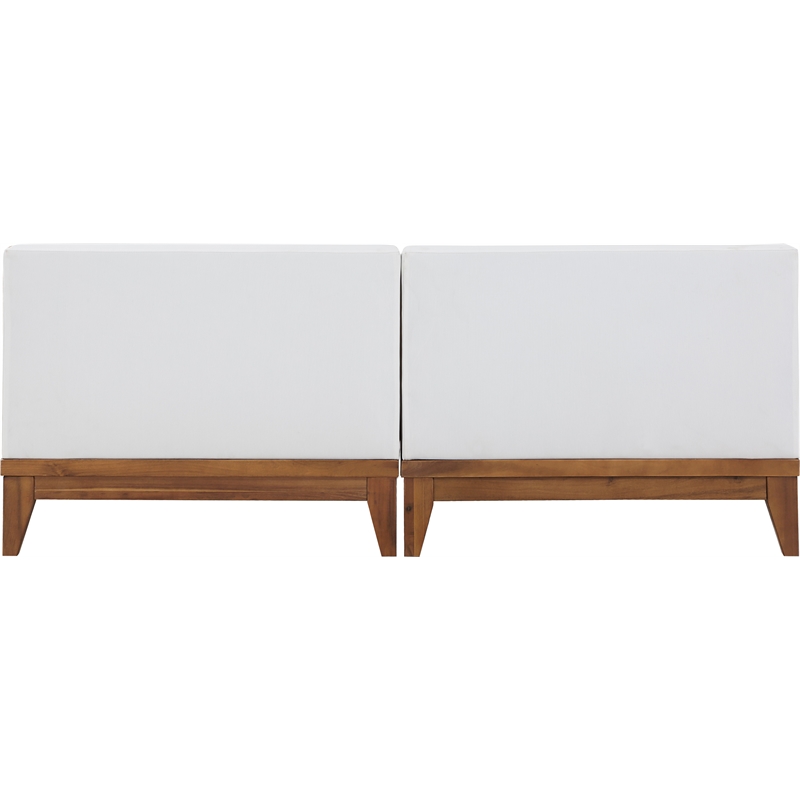 Meridian Furniture Rio Off White Water Resisting Fabric Modular Sofa