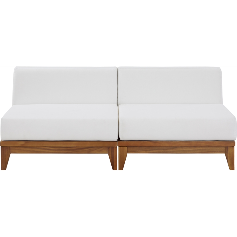 Meridian Furniture Rio Off White Water Resisting Fabric Modular Sofa