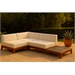 Meridian Furniture Rio Off White Water Resisting Fabric Modular Sectional