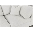 Meridian Furniture Serene Cream Linen Fabric Deluxe Modular Sectional