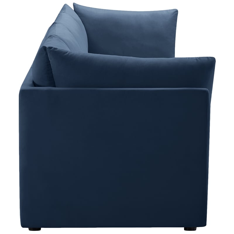Meridian Furniture Jacob Navy Velvet Modular Sofa