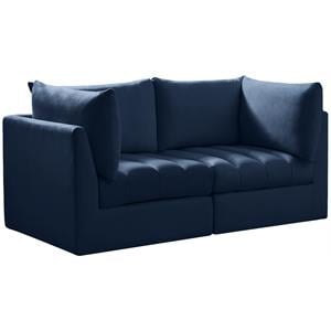 Meridian Furniture Jacob Navy Velvet Modular Sofa
