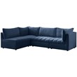Meridian Furniture Jacob Navy Velvet Modular Sectional