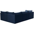 Meridian Furniture Jacob Navy Velvet Modular Sectional