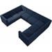 Navy/8-Piece: 4 Armless Chair, 4 Corner Chair