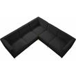 Meridian Furniture Alina Black Velvet Modular Sectional