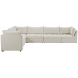 Meridian Furniture Jacob Cream Velvet Modular Sectional