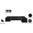 Meridian Furniture Alina Black Velvet Modular Sectional