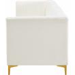 Meridian Furniture Alina Cream Velvet Modular Sofa