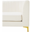 Meridian Furniture Alina Cream Velvet Modular Sectional