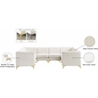 Meridian Furniture Alina Cream Velvet Modular Sectional