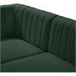 Meridian Furniture Alina Green Velvet Armless Chair