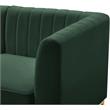 Meridian Furniture Alina Green Velvet Armless Chair