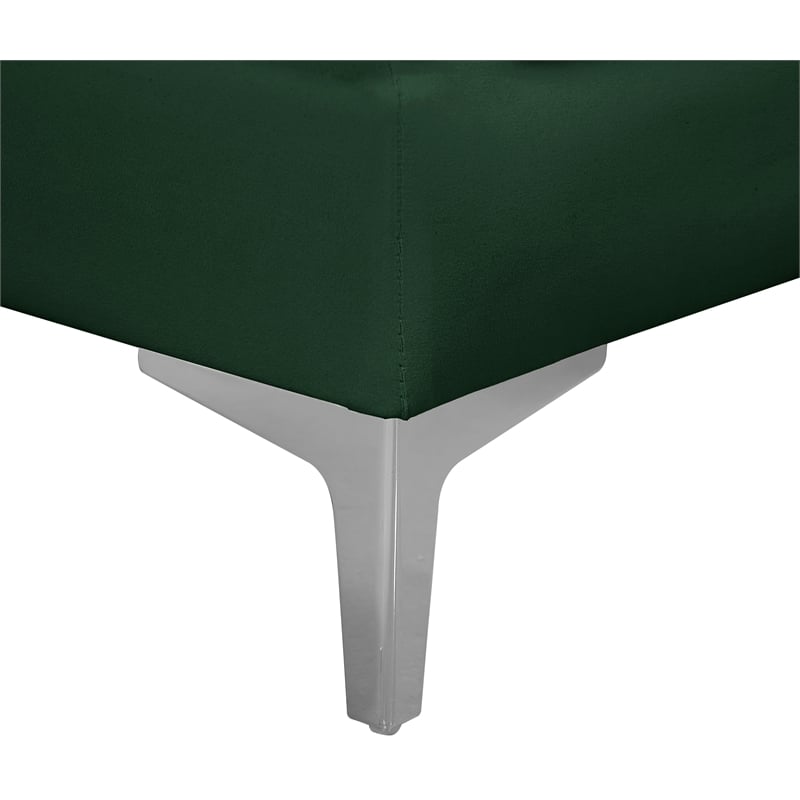 Meridian Furniture Alina Green Velvet Corner Chair