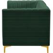 Meridian Furniture Alina Green Velvet Modular Sectional