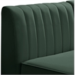 Meridian Furniture Alina Green Velvet Modular Sectional