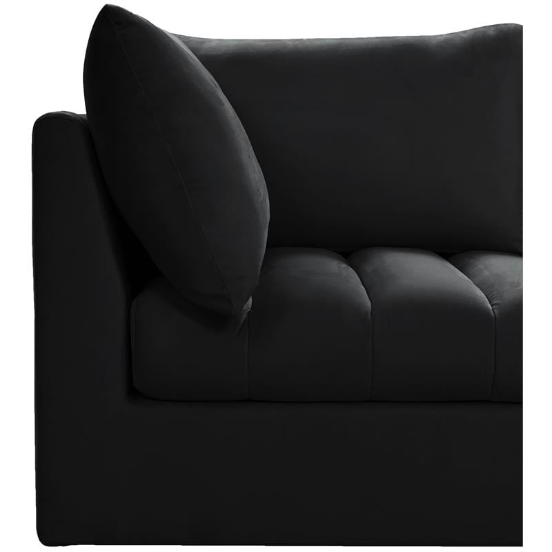 Meridian Furniture Jacob Black Velvet Modular Sofa