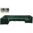 Meridian Furniture Alina Green Velvet Modular Sectional