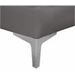 Meridian Furniture Alina Grey Velvet Armless Chair