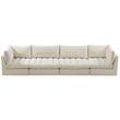 Meridian Furniture Jacob Cream Velvet Modular Sofa